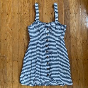 Tie-back Striped Dress